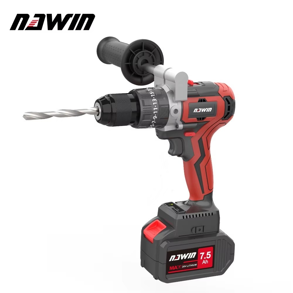 Hammer Drill Concrete 13Mm - 20V Akku-Bohrhammer 13mm Lithium-Elektro-Schlagbohrmaschine für Beton-