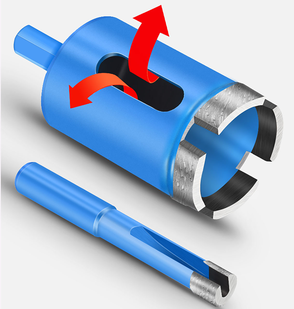 Core Drill Bit Diamond 100Mm - 6mm-100mm blauer Marmor öffner Diamant lochs