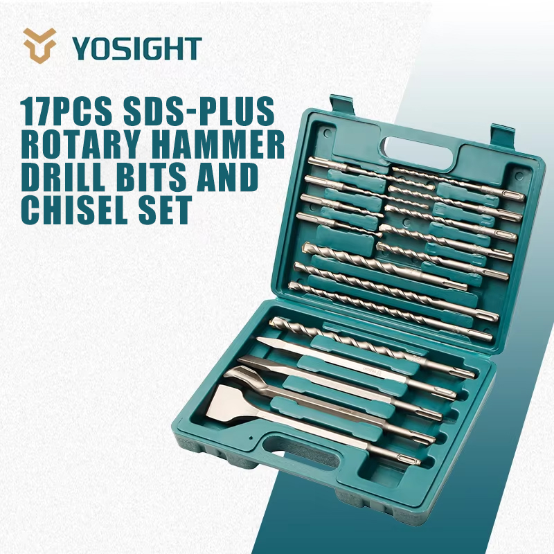 Sds Plus Drill Bit Set 17Pcs - 17-teiliges SDS-Plus Bohrhammer-Set mit Meißeln -