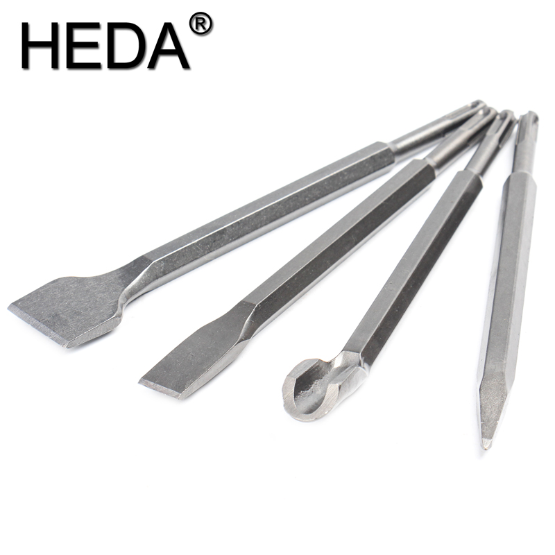 Rotary Hammer Chisel Bit Flat - 4 Teile/satz Meißel mit SDS Plus