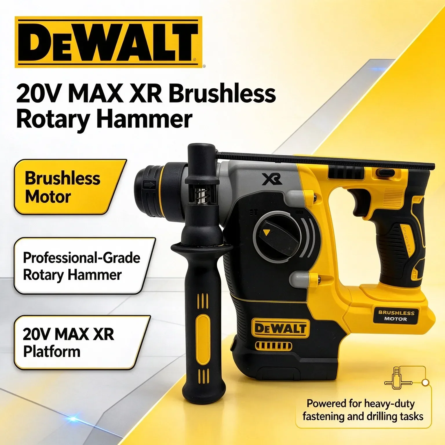 Cordless Rotary Hammer 20V Brushless - DEWALT DCH273 Akku-Bohrhammer 18V/20V MAX Bürstenloser