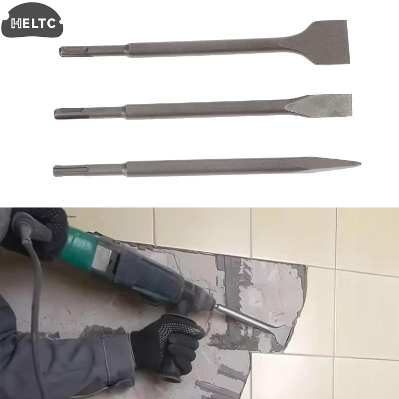 Rotary Hammer Chisel Bit Flat - 3-teiliges SDS-Plus Meißel-Set für Bohrhammer, Mauerwerk-