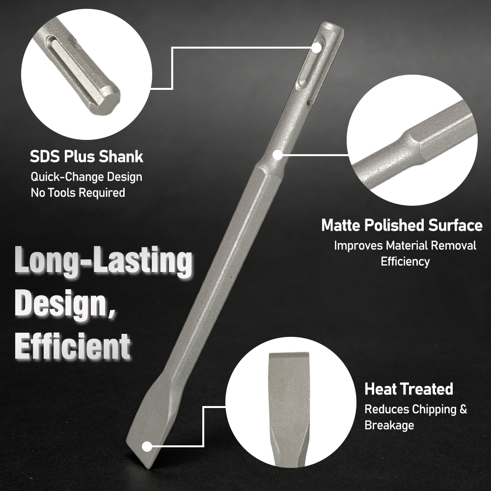 5-teiliges SDS Plus Bohrhammer – Rotary Hammer Chisel Bit Flat Bewertung und Preis