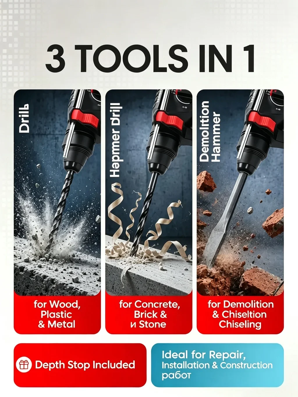 Milwaukee M12 Akku-Bohrhammer  – Rotary Hammer Drill 26Mm Bewertung und Preis