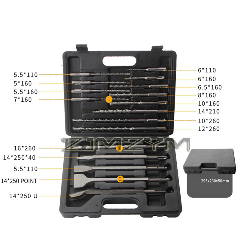 17 Teile/satz Elektrische Hamm – Sds Plus Drill Bit Set 17Pcs Bewertung und Preis