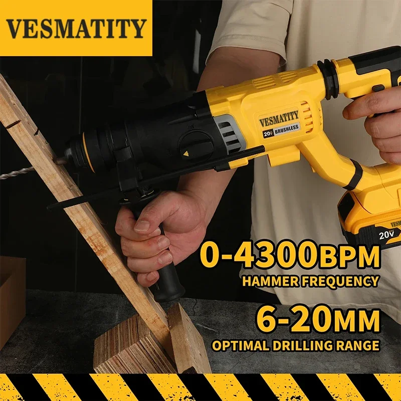 20V Bürstenloser Bohrhammer Ak – Rotary Hammer Drill 26Mm Bewertung und Preis