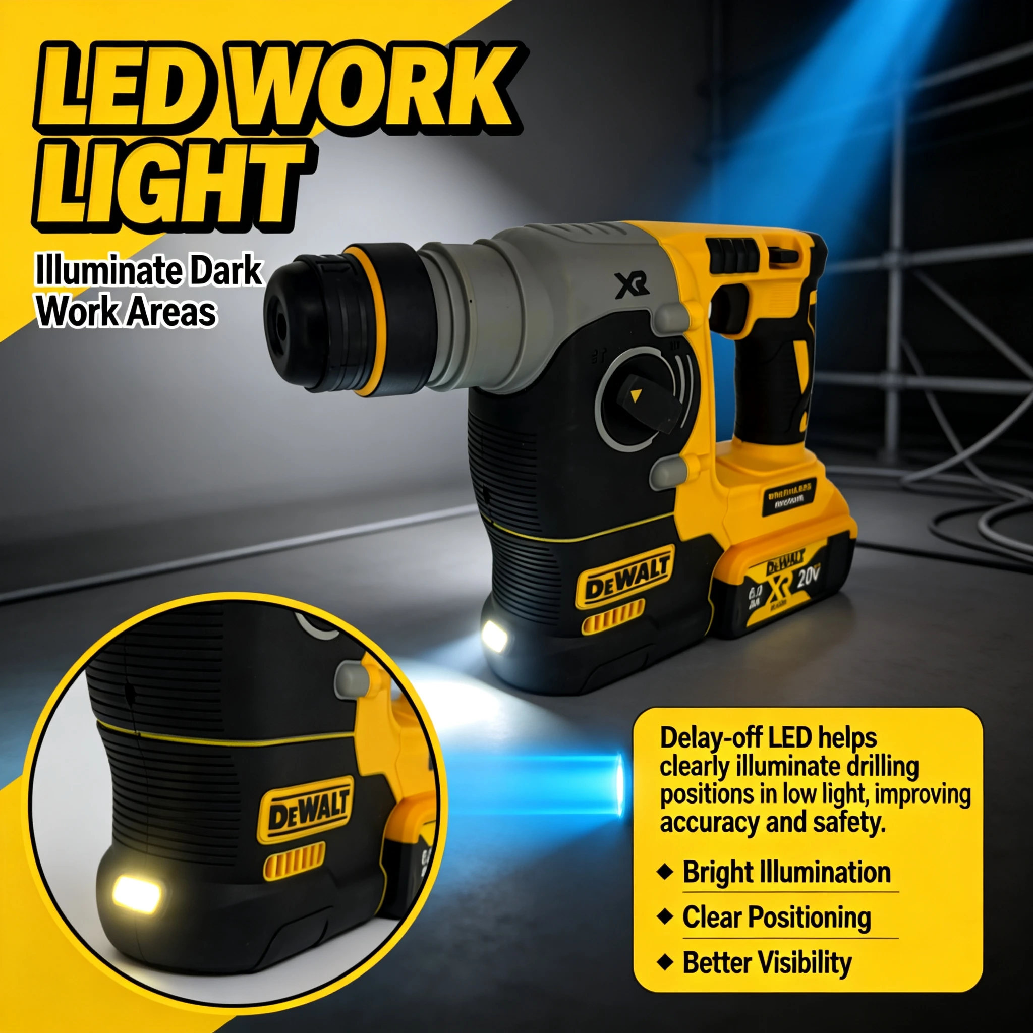DEWALT 18V/20V MAX Akku-Bohrha – Cordless Rotary Hammer 20V Brushless Bewertung und Preis