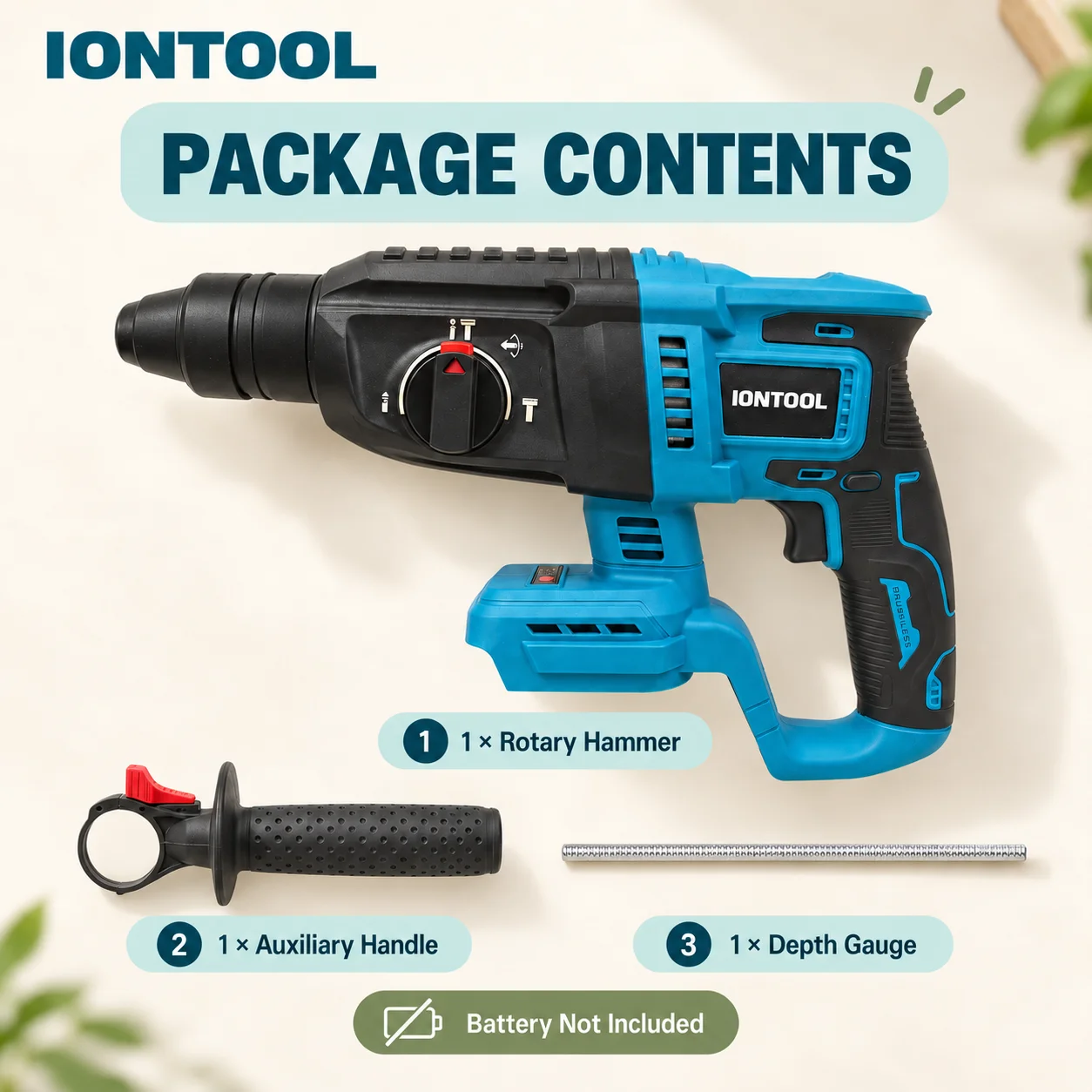 IONTOOL Akku-Bohrhammer 26mm 1 – Rotary Hammer Drill 26Mm Bewertung und Preis
