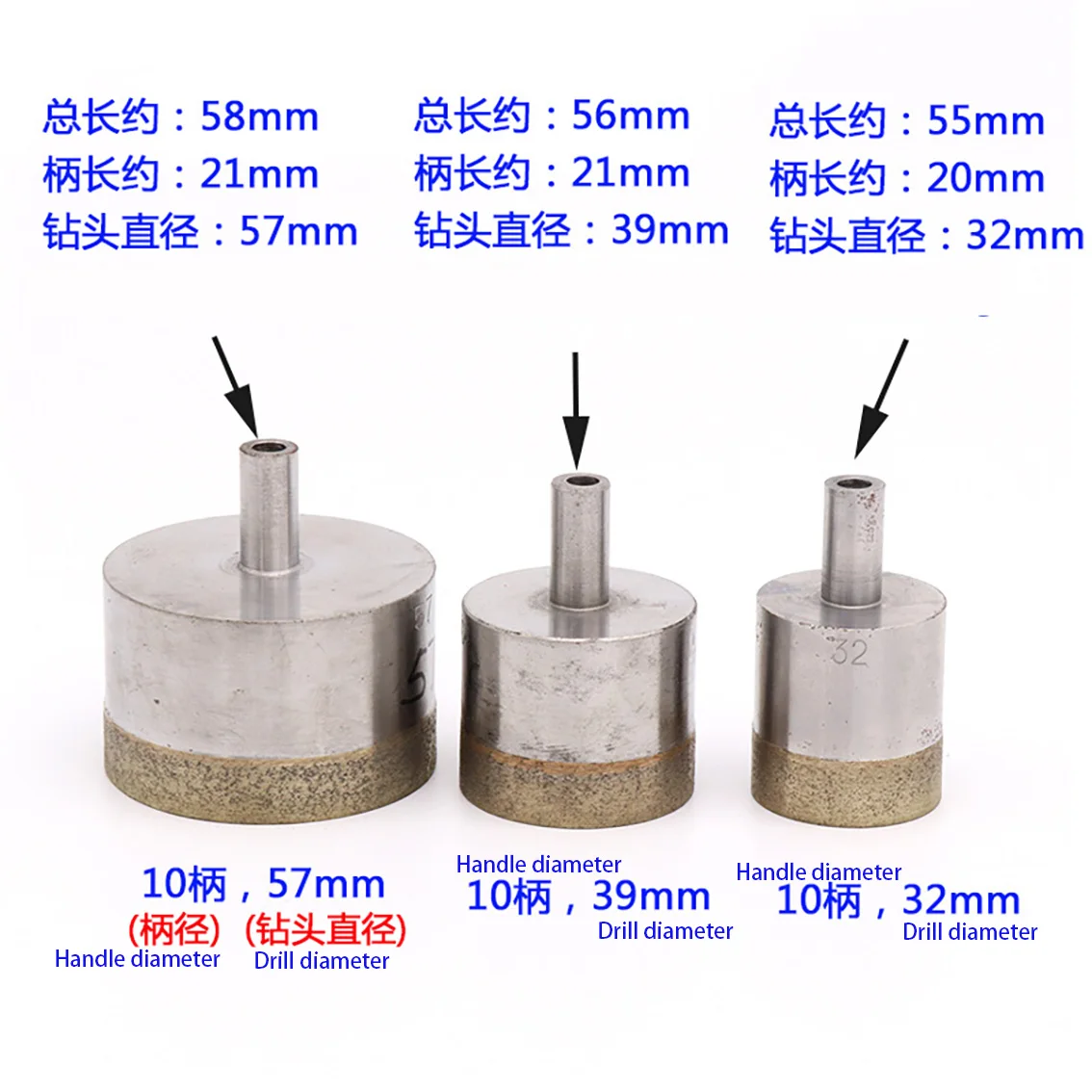 1Pcs 10mm Schaft 4-100mm Diama – Core Drill Bit Diamond 100Mm Bewertung und Preis