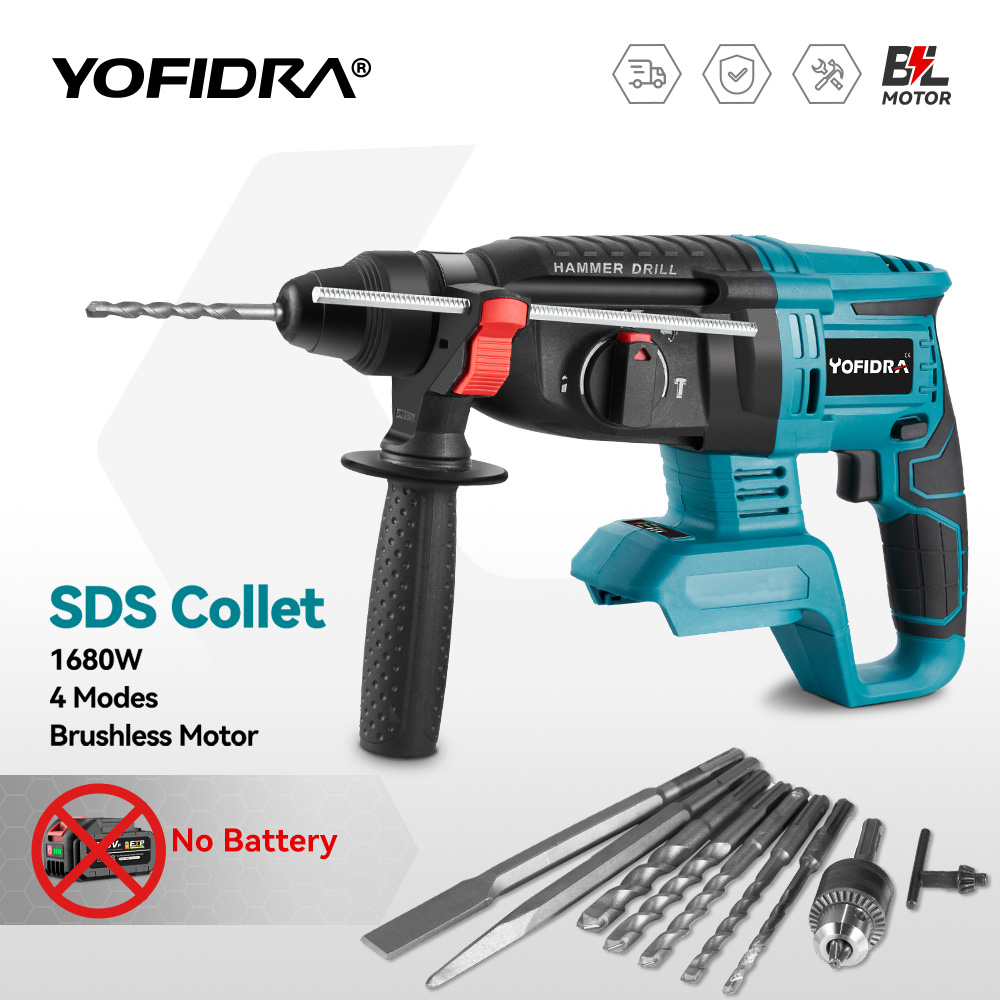 YOFIDRA 26MM Bürstenlosen Elek – Rotary Hammer Drill 26Mm Bewertung und Preis