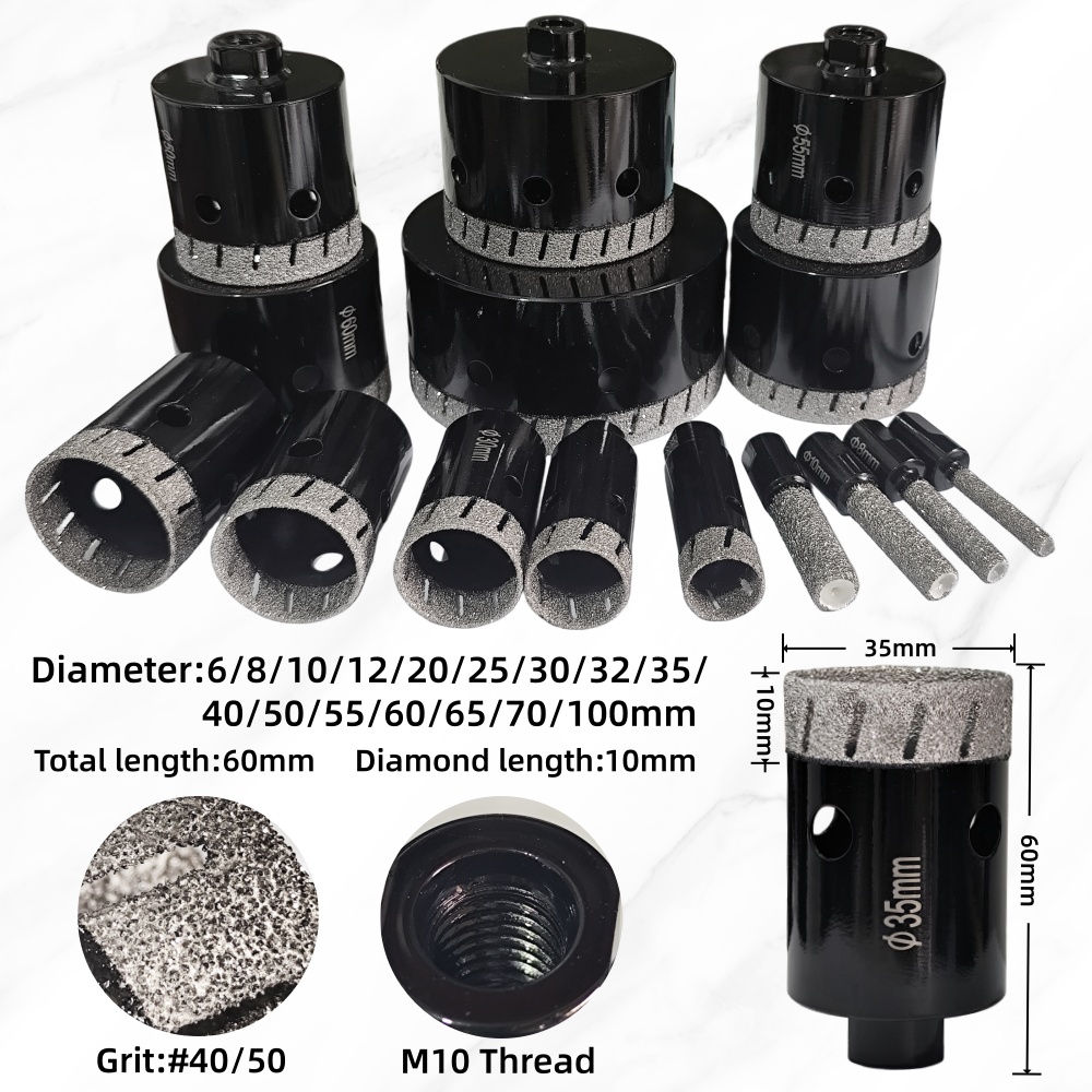 6-100mm M10 Diamant-Gelöteter  – Core Drill Bit Diamond 100Mm Bewertung und Preis
