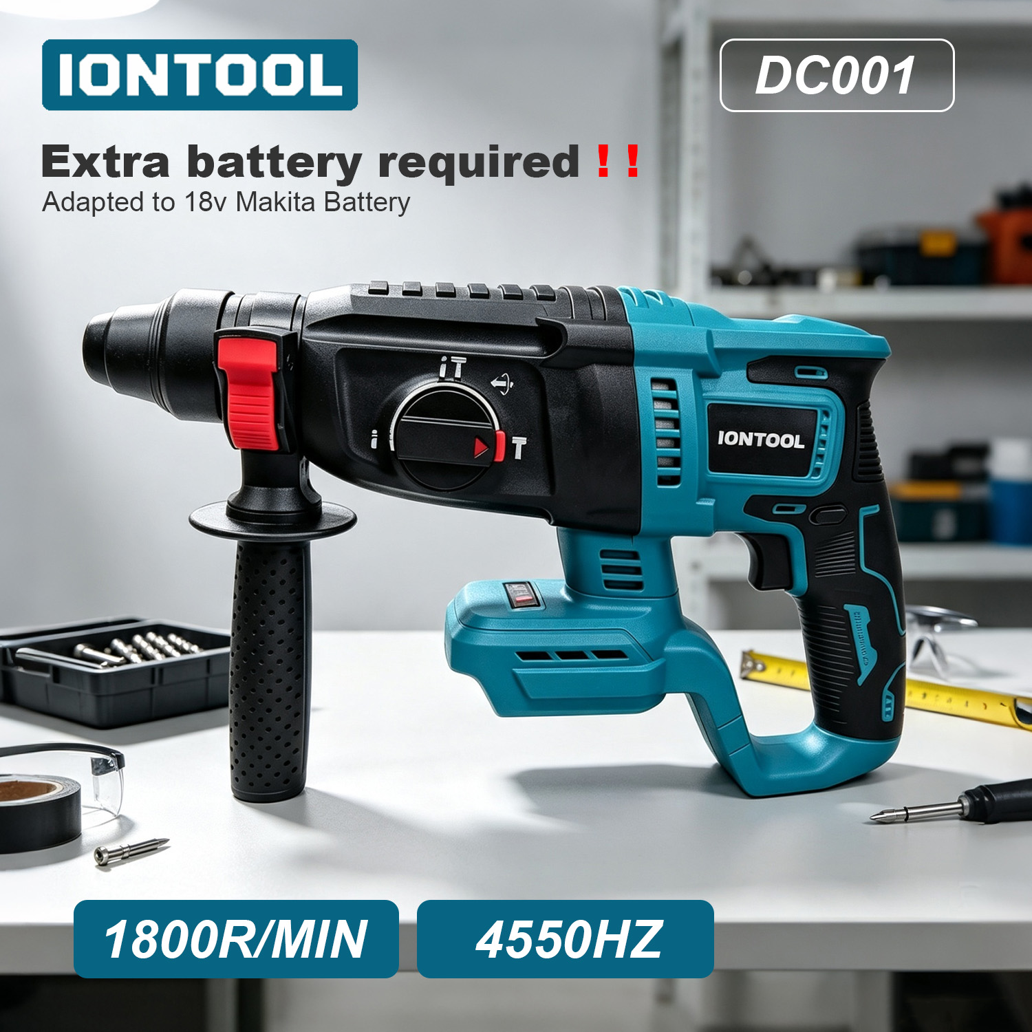 IONTOOL Akku-Bohrhammer 206mm  – Rotary Hammer Drill 26Mm Bewertung und Preis