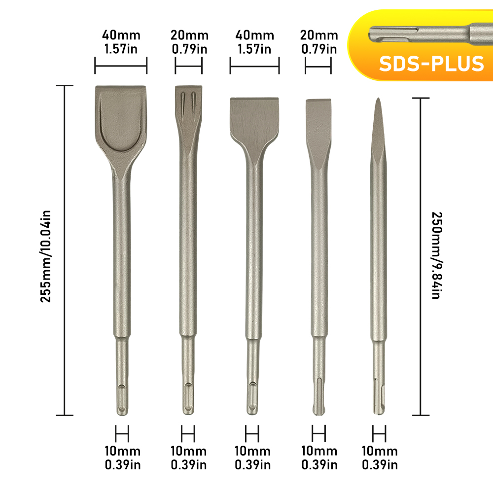 SDS Plus Rotationshammer-Schla – Rotary Hammer Chisel Bit Flat Bewertung und Preis