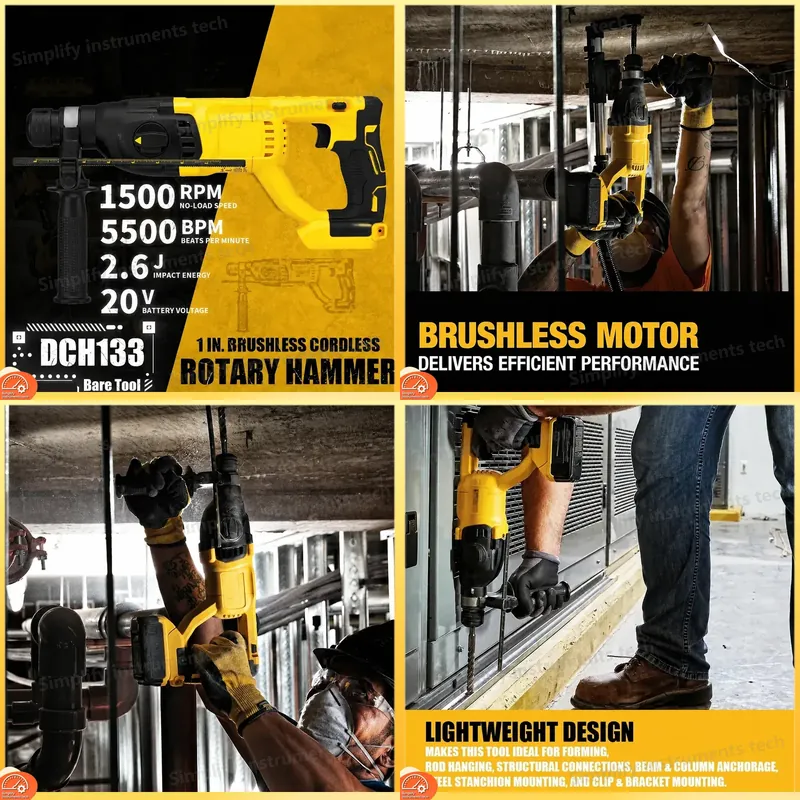 DCH133 1-Zoll Bürstenloser Akk – Cordless Rotary Hammer 20V Brushless Bewertung und Preis