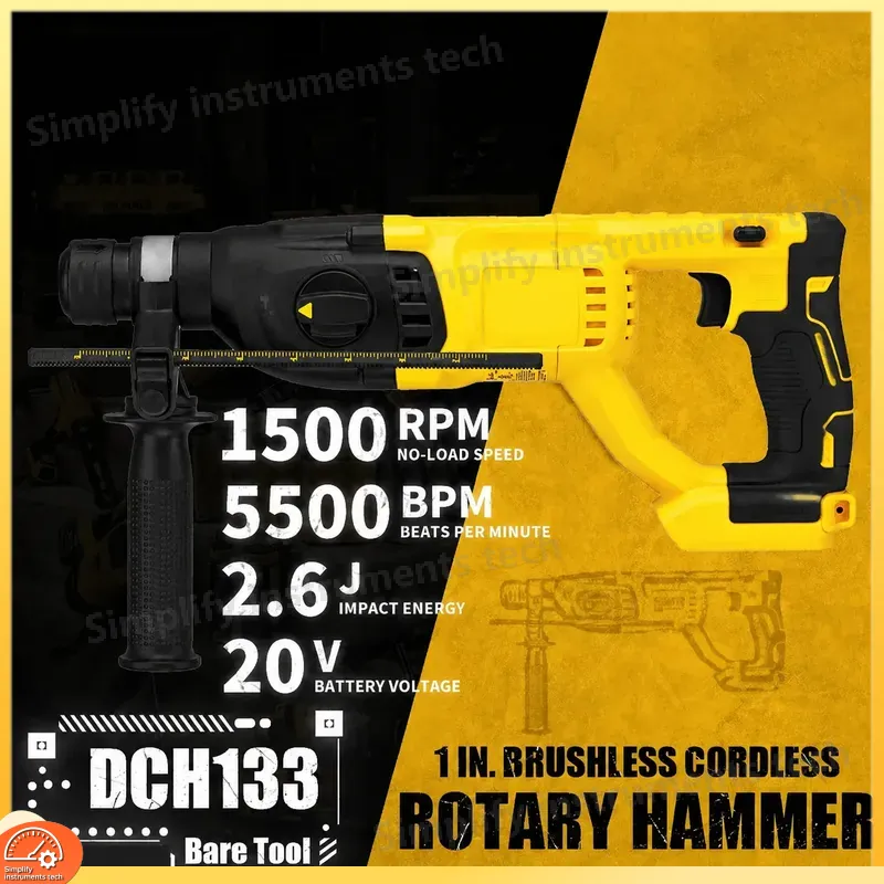 DCH133 1-Zoll Bürstenloser Akk – Cordless Rotary Hammer 20V Brushless Bewertung und Preis