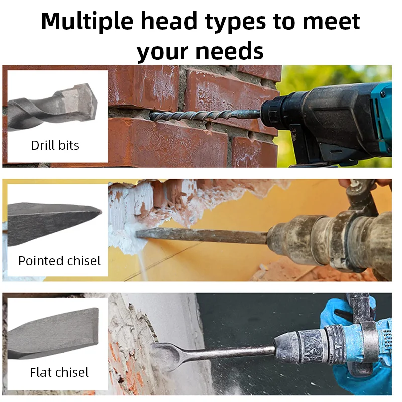 17-teiliges Bohrhammer-Meißel- – Rotary Hammer Chisel Bit Flat Bewertung und Preis