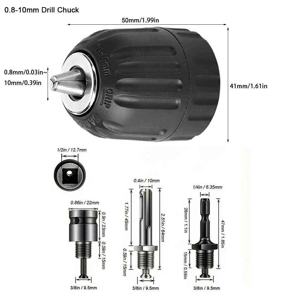 10mm/13mm schlüsselloses Bohrf – Sds Plus Chuck Adapter Bewertung und Preis
